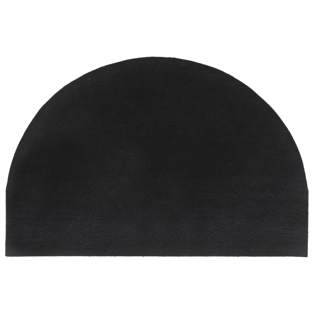 Tapete de porta 90x150 cm fibra de coco tufada cinzento escuro