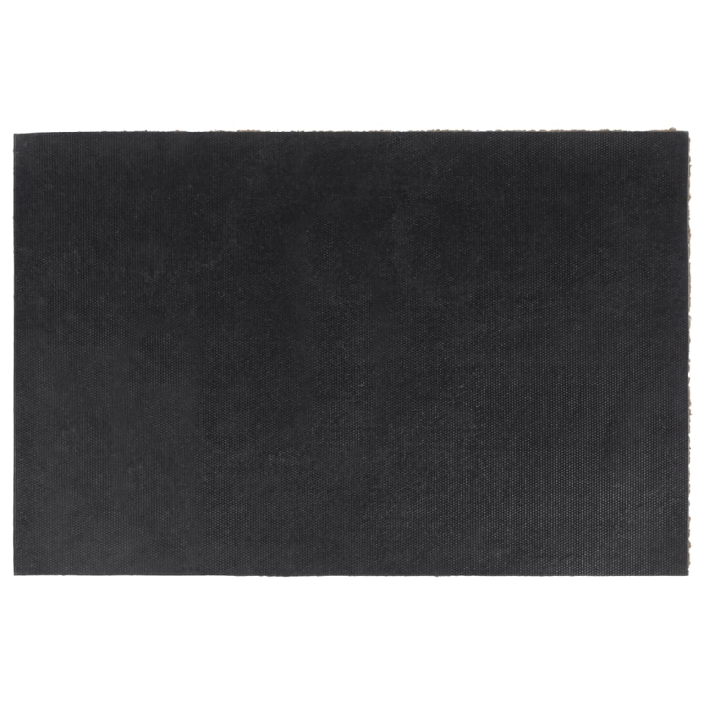 Tapete de porta 40x60 cm fibra de coco tufada natural