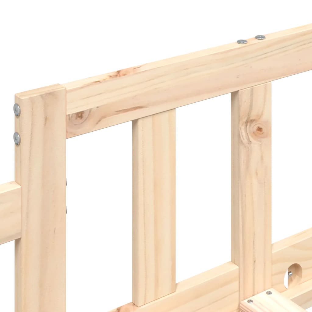 Sofá-cama sem colchão 90x190 cm madeira de pinho maciça