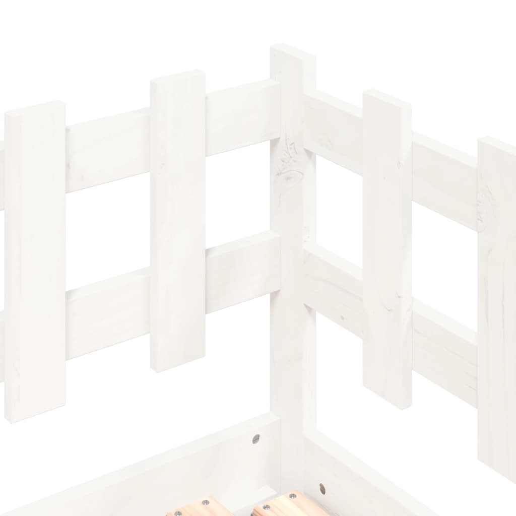 Sofá-cama de puxar 2x(80x200) cm pinho maciço branco