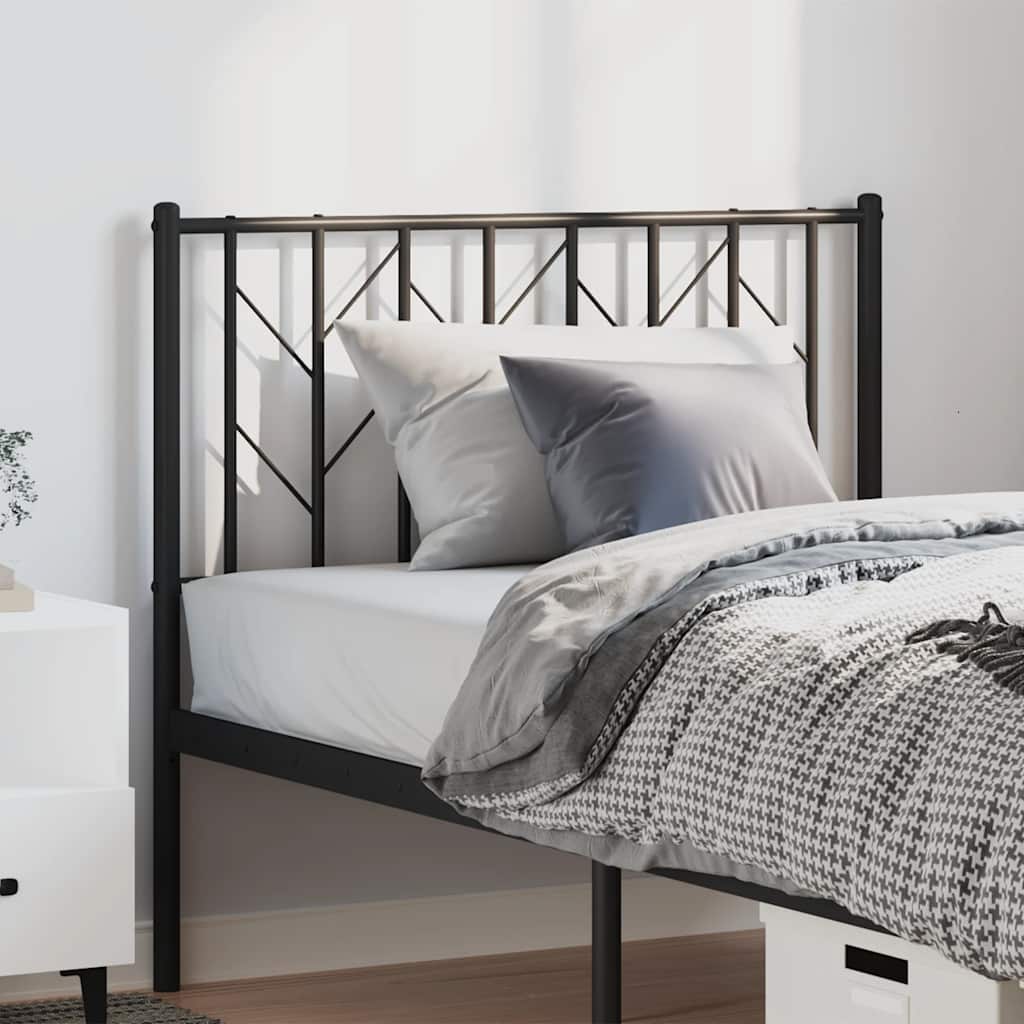 Cabeceira de cama 100 cm metal preto