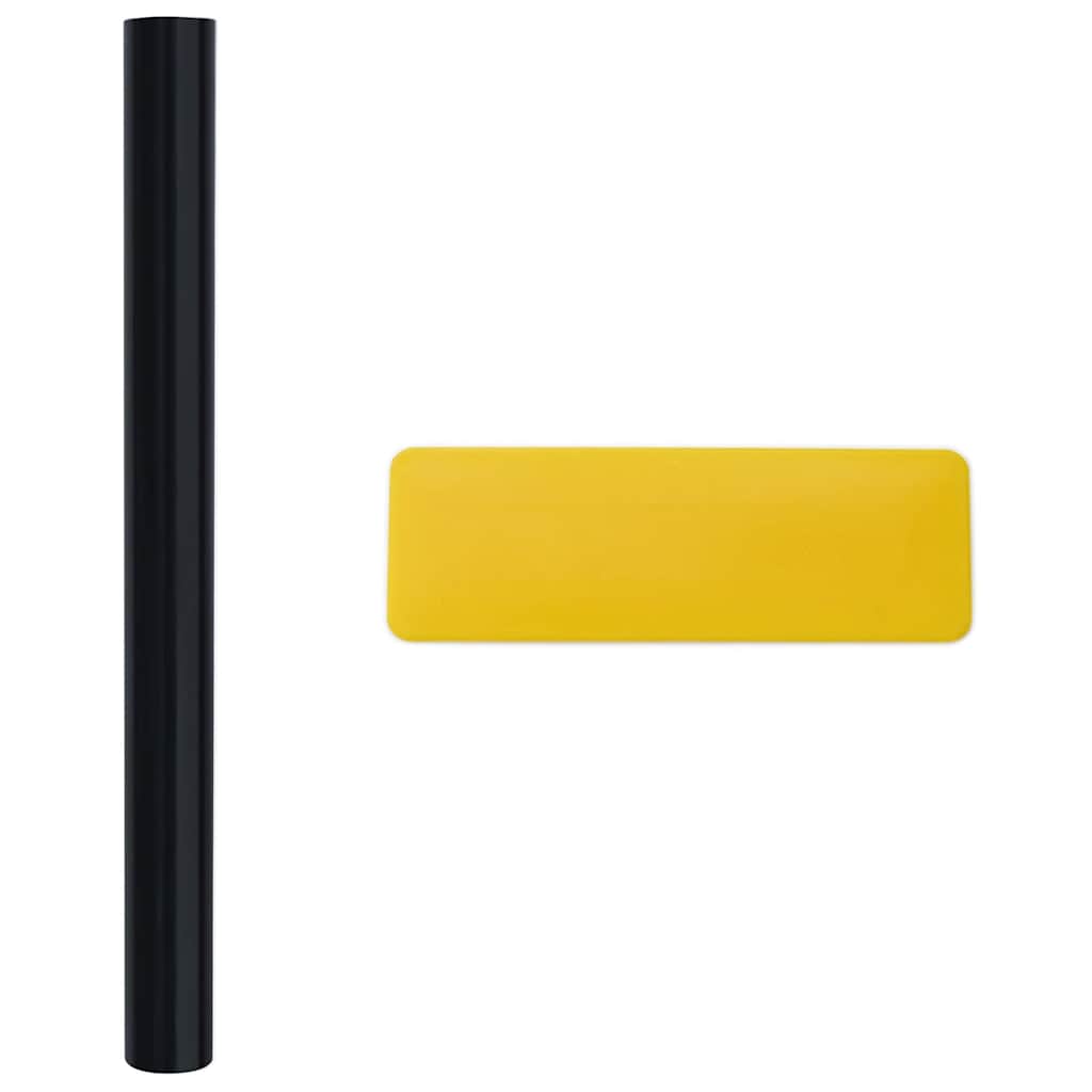 Películas para janela estática 5 pcs PVC preto fosco