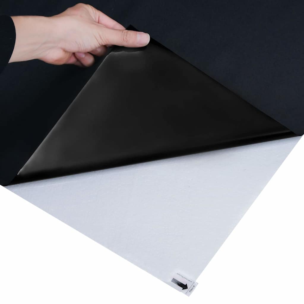 Películas para janela estática 5 pcs PVC preto fosco