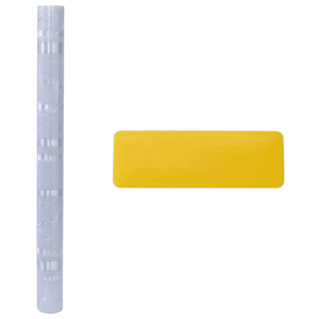 Películas para janela 4 pcs PVC fosco padrão de bambu