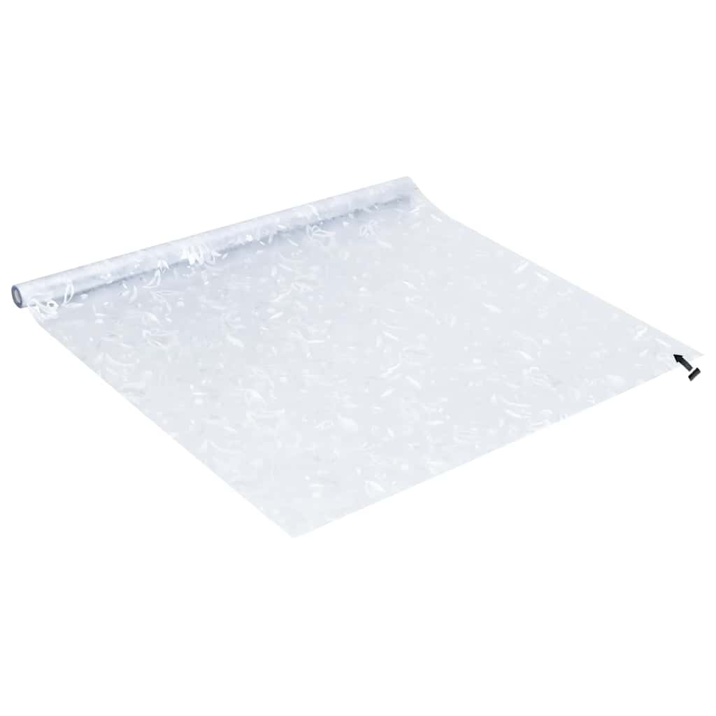 Películas para janela 4 pcs PVC fosco padrão de flor