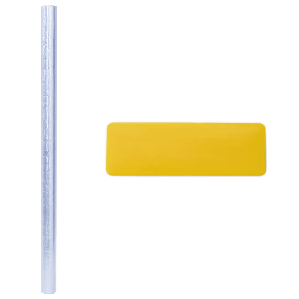 Películas para janela 3 pcs PVC fosco padrão arco-íris 3D