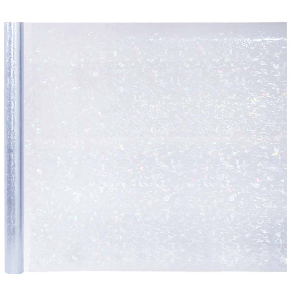 Películas para janela 5 pcs PVC fosco padrão arco-íris 3D