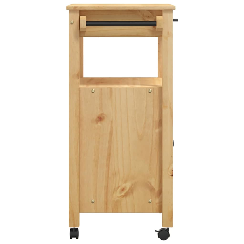 Carrinho de cozinha MONZA 60x40x90 cm madeira de pinho maciça