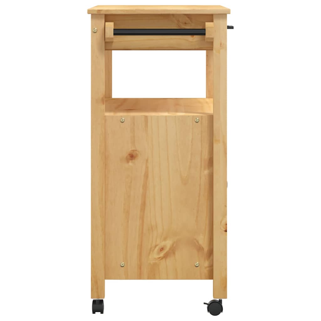 Carrinho de cozinha MONZA 84x40x90 cm madeira de pinho maciça