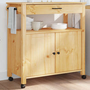 Carrinho de cozinha MONZA 84x40x90 cm madeira de pinho maciça