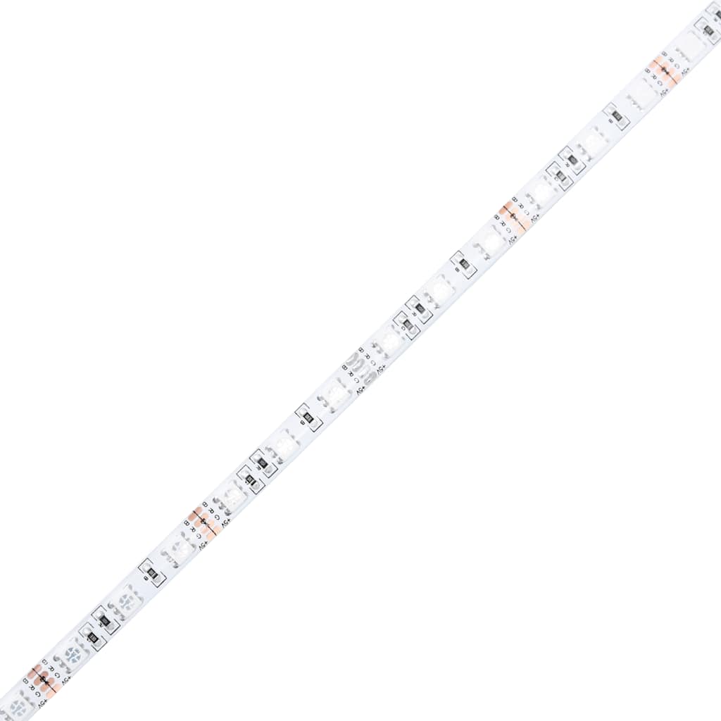 Mesas cabeceira c/ luzes LED 2 pcs 40x39x37 cm cinzento-cimento