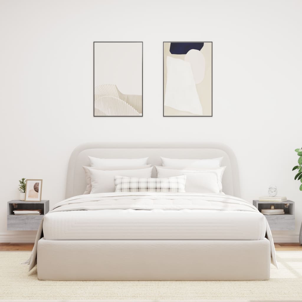 Móveis parede TV 2 pcs 40x30x30 cm deriv. madeira cinza sonoma