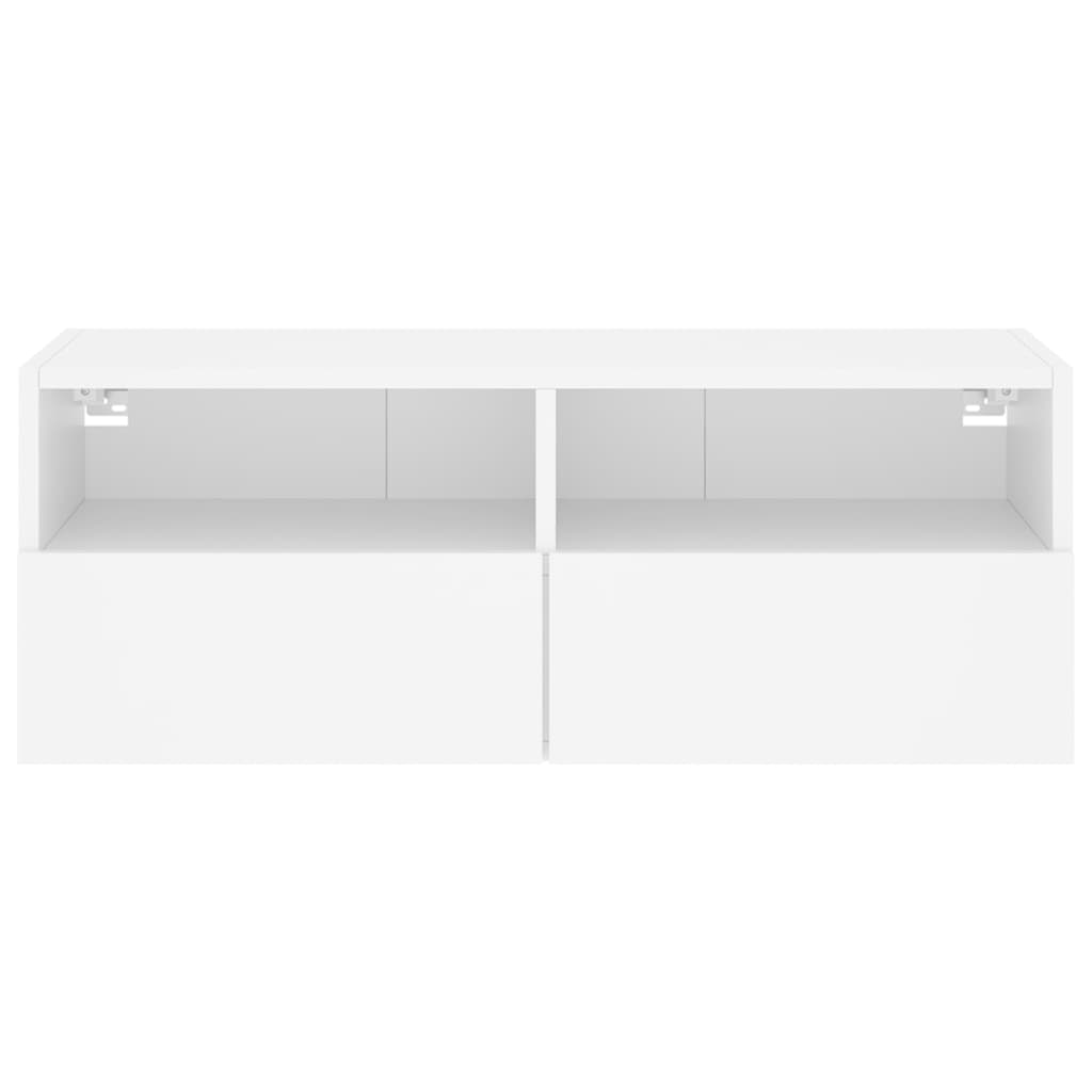 Móvel de parede p/ TV 80x30x30 cm derivados de madeira branco