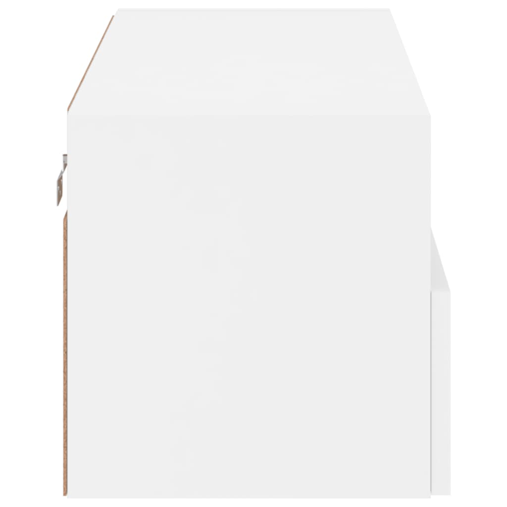 Móvel de parede p/ TV 80x30x30 cm derivados de madeira branco