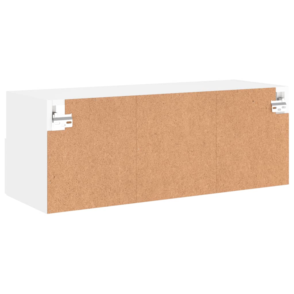 Móvel de parede p/ TV 80x30x30 cm derivados de madeira branco