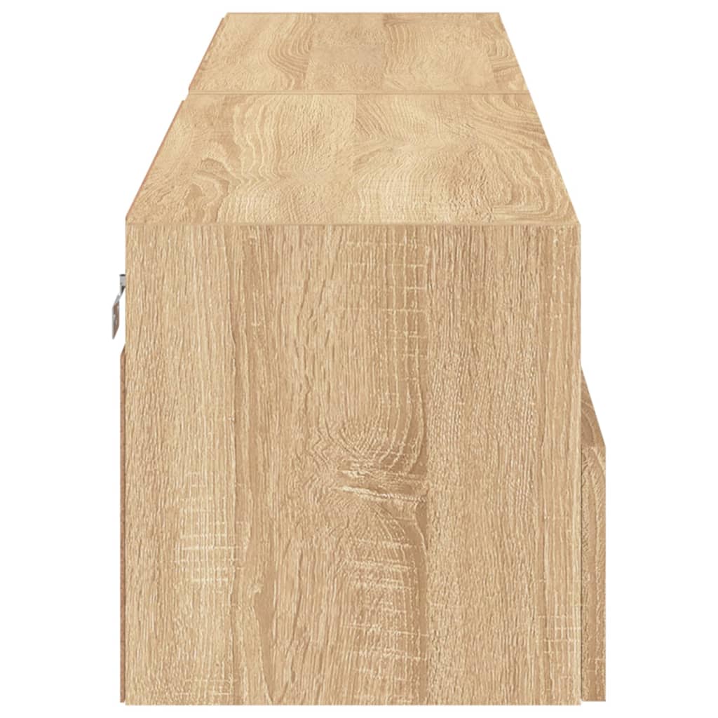 Móveis parede TV 2pcs 80x30x30cm deriv. madeira carvalho sonoma