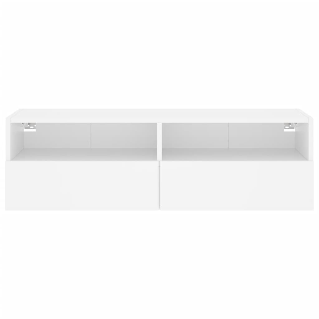 Móvel de parede p/ TV 100x30x30 cm derivados de madeira branco
