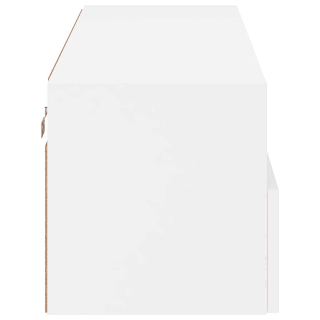 Móvel de parede p/ TV 100x30x30 cm derivados de madeira branco