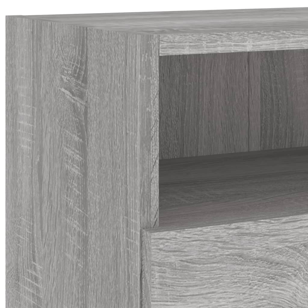 Móvel parede TV 100x30x30 cm derivados de madeira cinza sonoma
