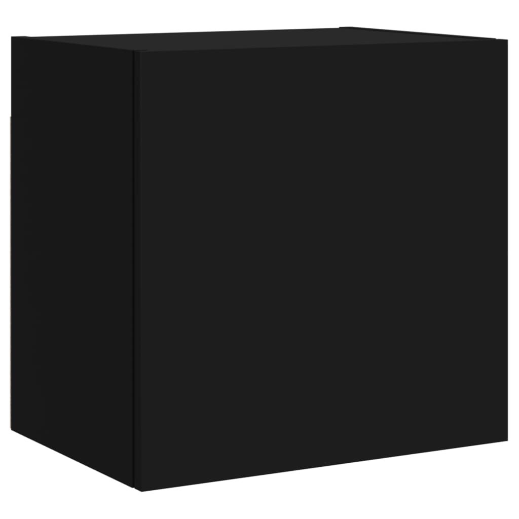Móveis parede p/ TV 2pcs 40,5x30x40 cm derivados madeira preto