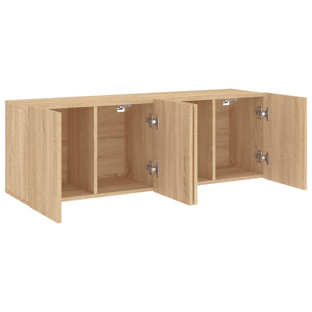 Móveis de parede para TV 2 pcs 60x30x41 cm carvalho sonoma