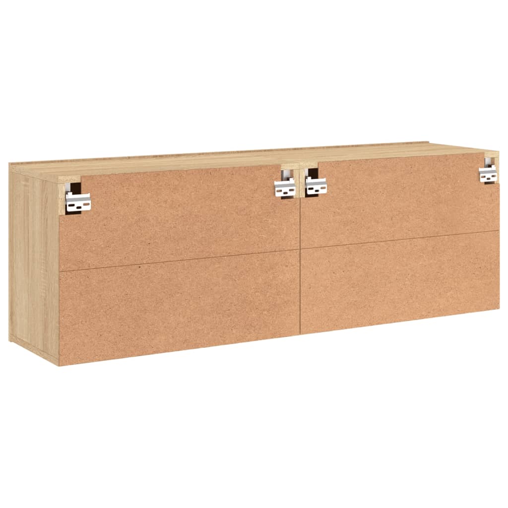 Móveis de parede para TV 2 pcs 60x30x41 cm carvalho sonoma