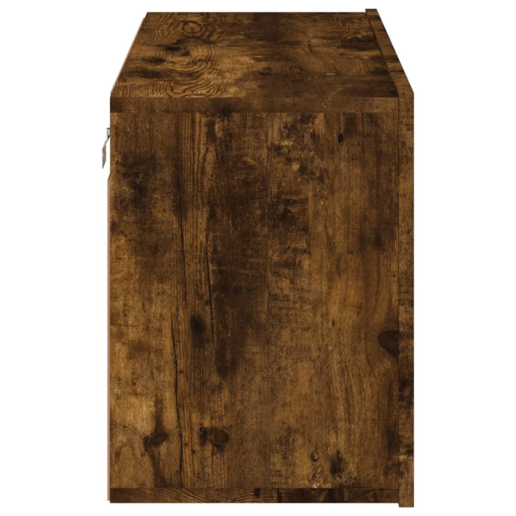 Móvel de parede para TV 80x30x41 cm carvalho fumado