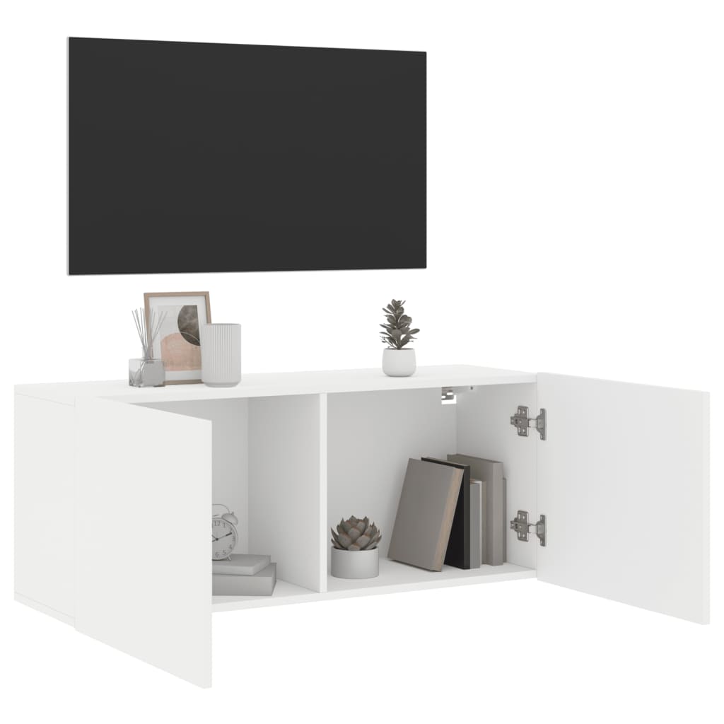 Móvel de parede para TV 100x30x41 cm branco