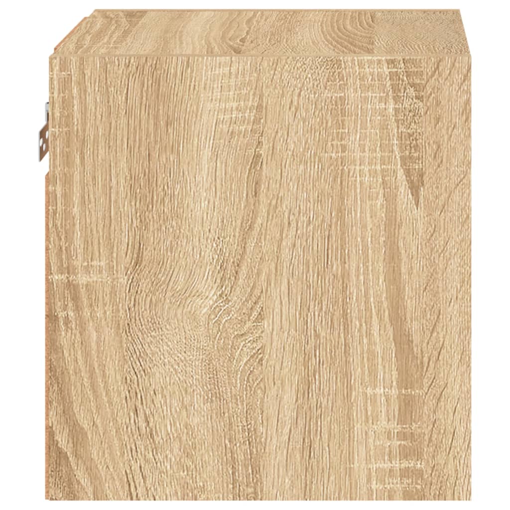 Móvel de parede p/ TV c/ luzes LED 30x28,5x30cm carvalho sonoma