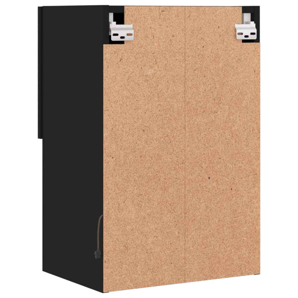 Móvel de TV com luzes LED 40,5x30x60 cm preto