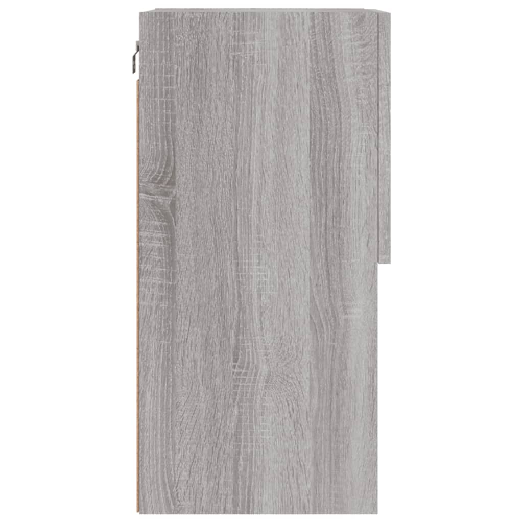 Móvel de TV com luzes LED 40,5x30x60 cm cinzento sonoma