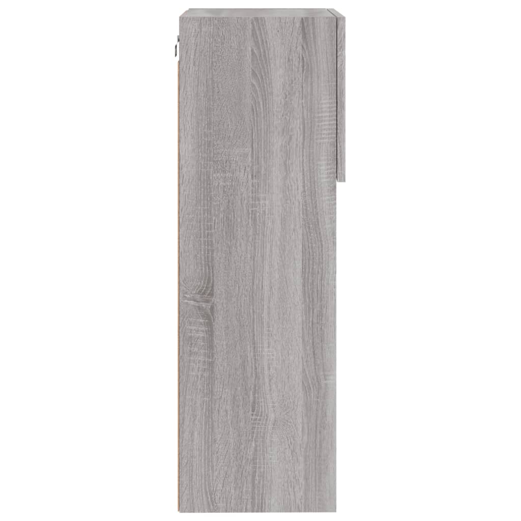 Móveis de TV com luzes LED 2 pcs 40,5x30x90 cm cinzento sonoma