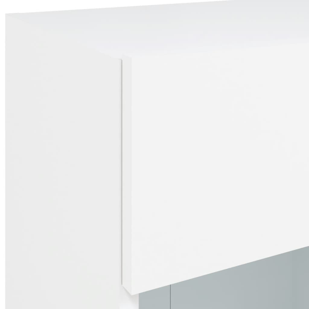 Móvel de parede para TV com luzes LED 40x30x60,5 cm branco