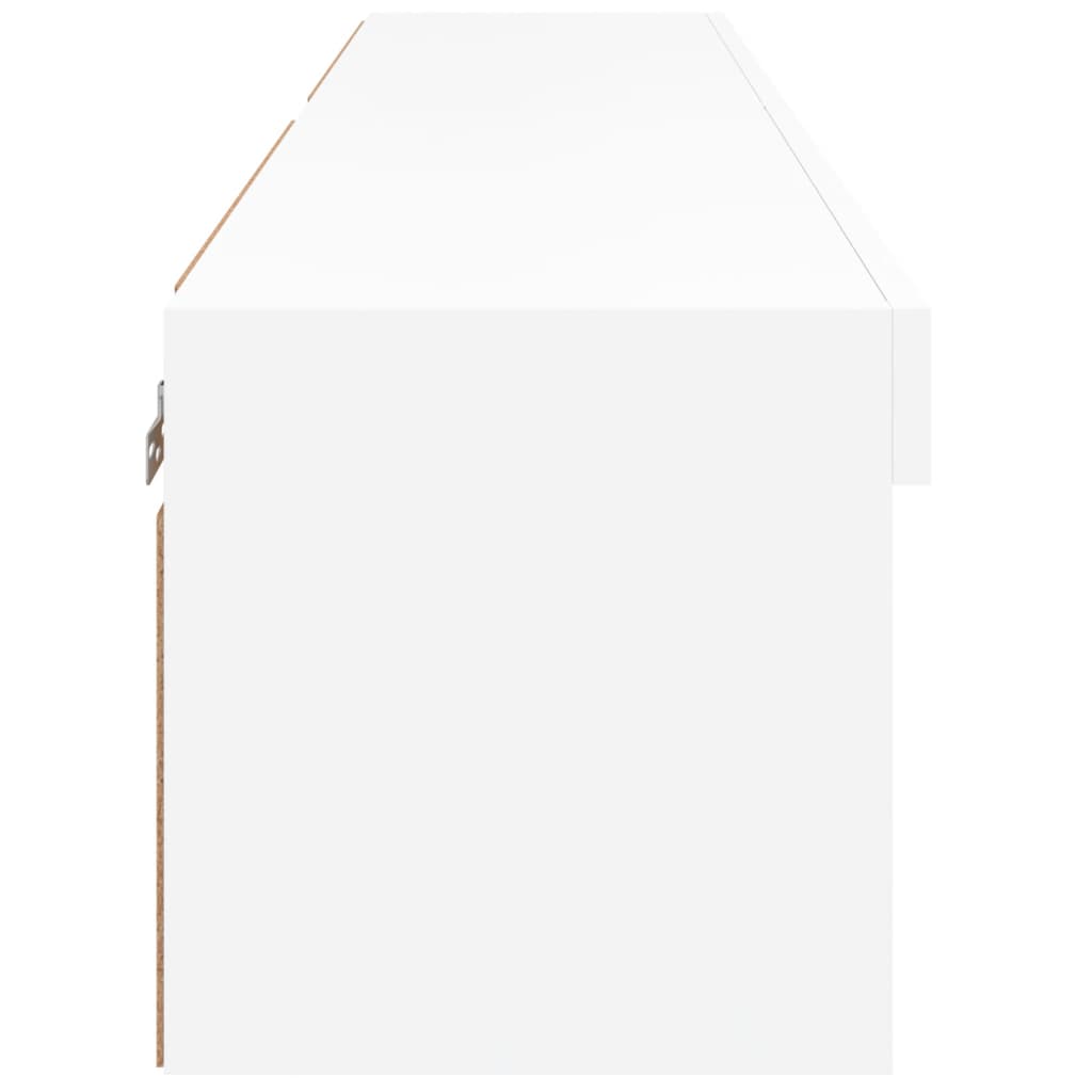 Móveis de TV com luzes LED 2 pcs 60x30x30 cm branco