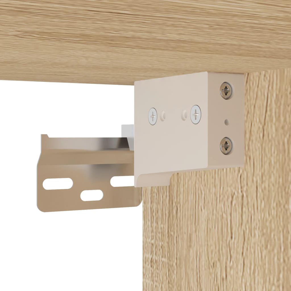 Móvel de TV com luzes LED 60x30x30 cm carvalho sonoma