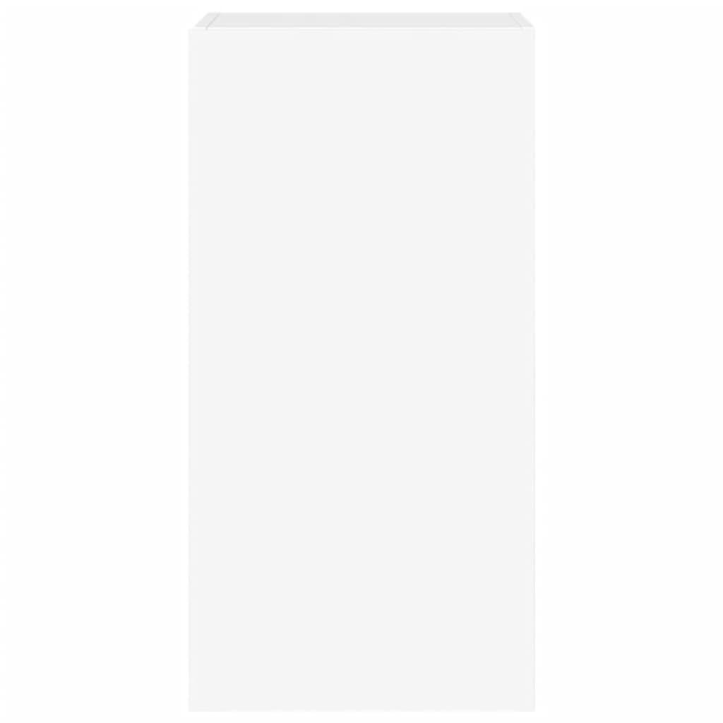 Móvel de parede para TV com luzes LED 40,5x35x80 cm branco