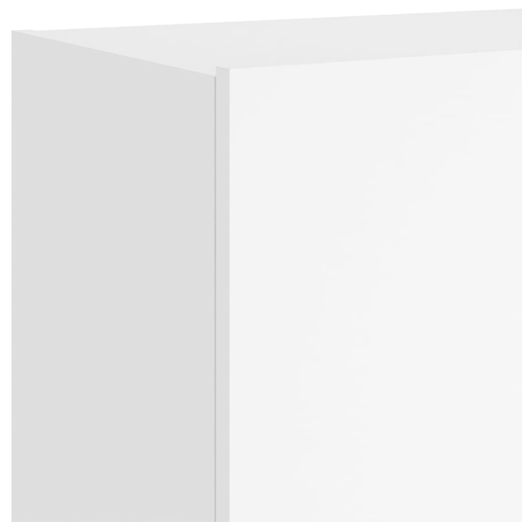 Móvel de parede para TV com luzes LED 100x35x41 cm branco