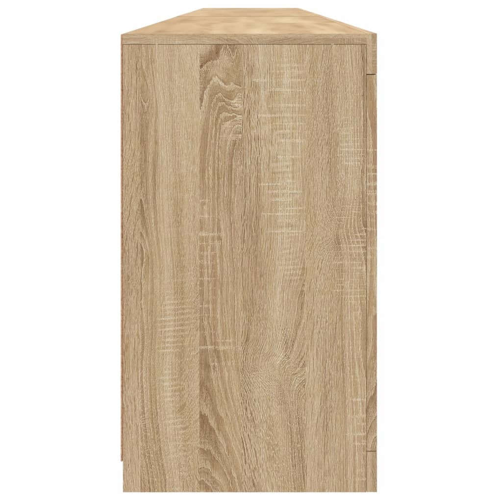 Aparador com luzes LED 283x37x67 cm carvalho sonoma