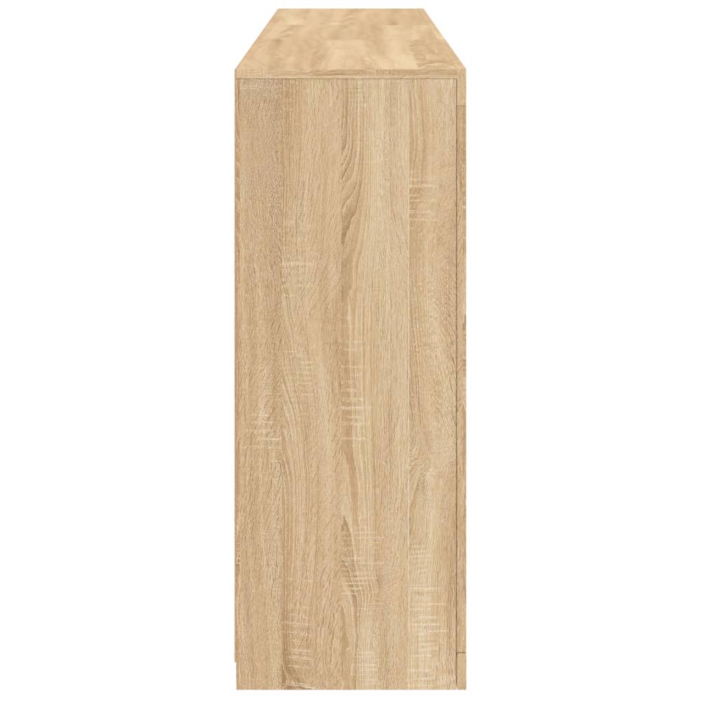 Aparador com luzes LED 162x37x100 cm carvalho sonoma