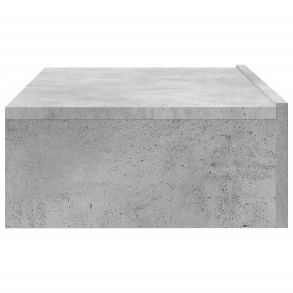 Móvel de TV com luzes LED 60x35x15,5 cm cinzento cimento