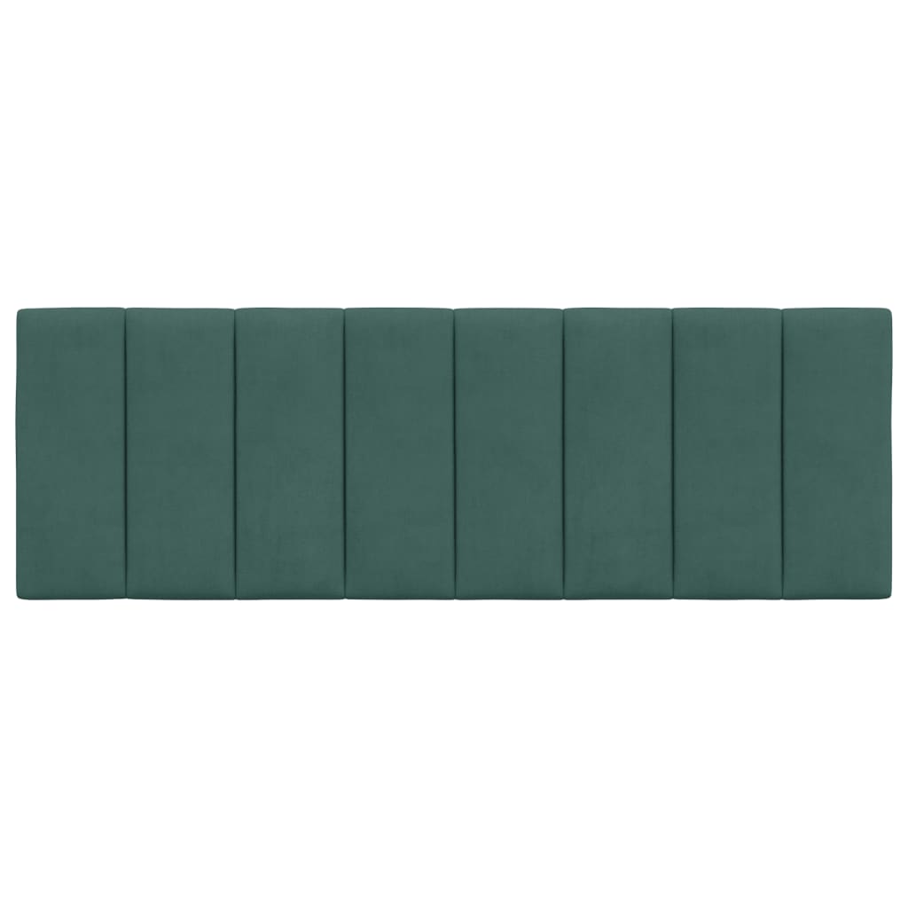 Almofadão de cabeceira Hanko 120 cm veludo verde-escuro