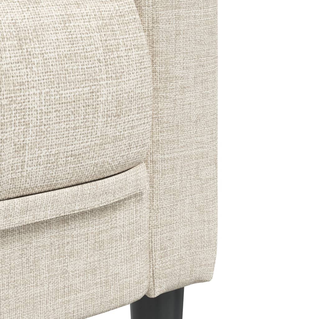 2 pcs conjunto de sofás tecido cor creme