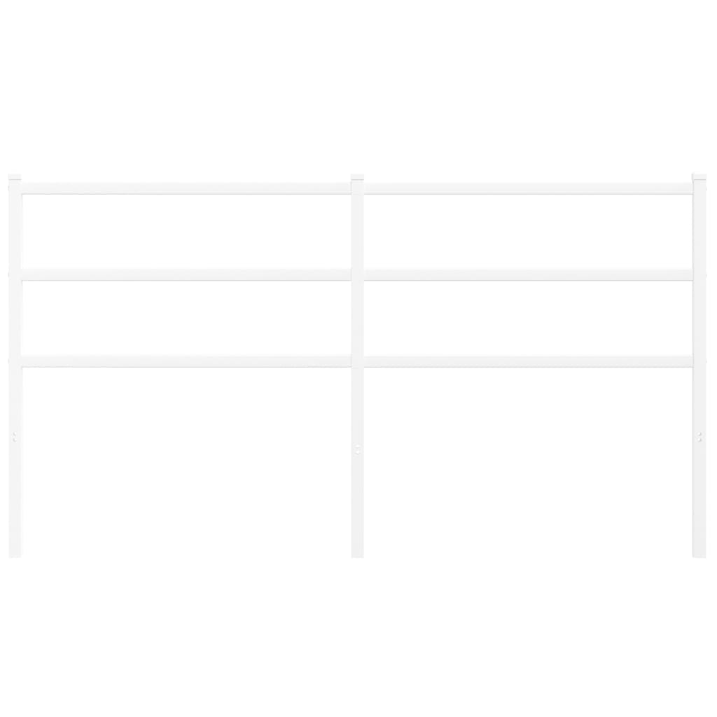 Cabeceira de cama 160 cm metal branco