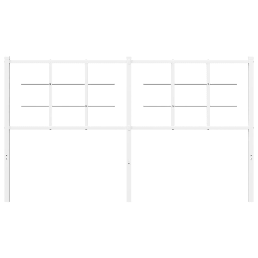 Cabeceira de cama 160 cm metal branco
