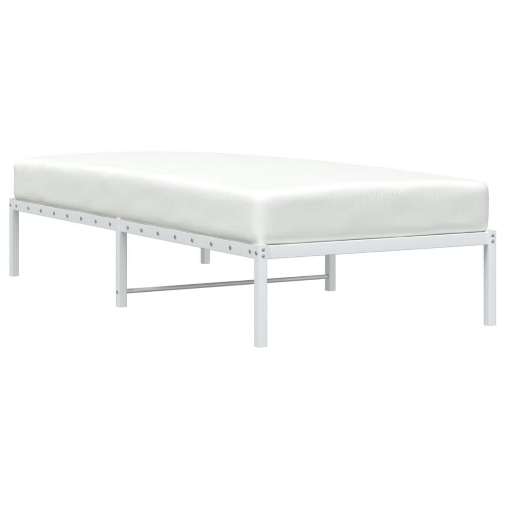 Estrutura de cama metal 90x200 cm branco