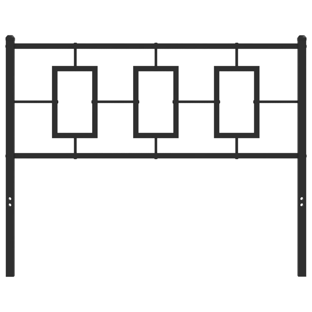 Cabeceira de cama 107 cm metal preto