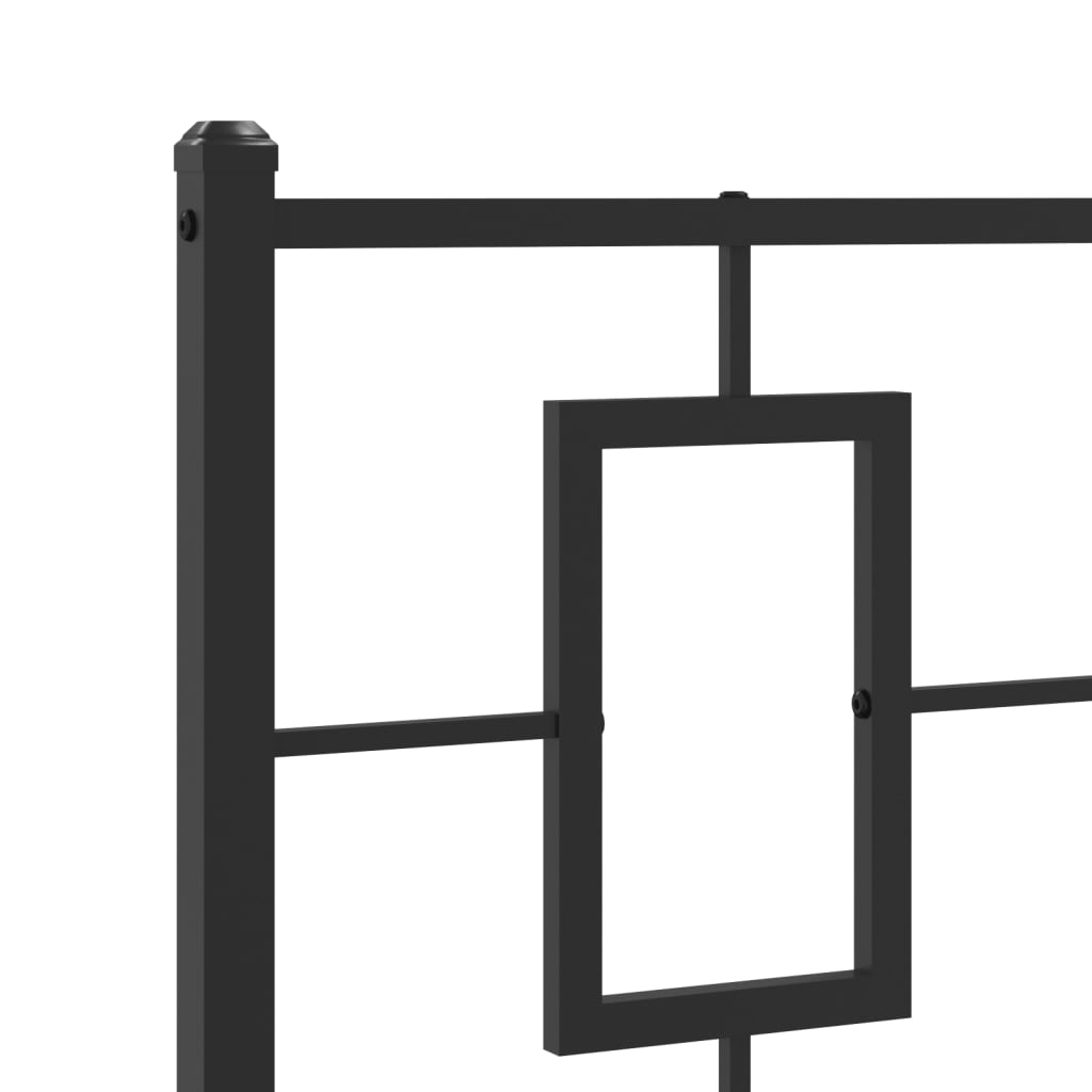 Cabeceira de cama 107 cm metal preto