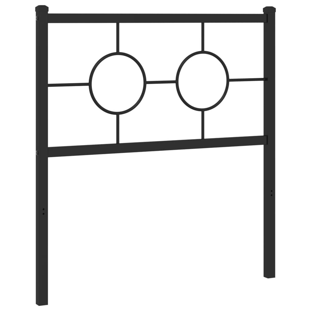 Cabeceira de cama 80 cm metal preto