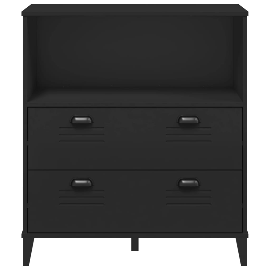 Estante VIKEN 80x40x90 cm derivados de madeira preto