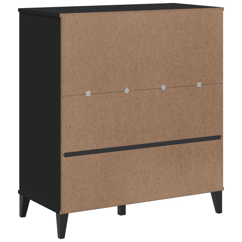 Estante VIKEN 80x40x90 cm derivados de madeira preto